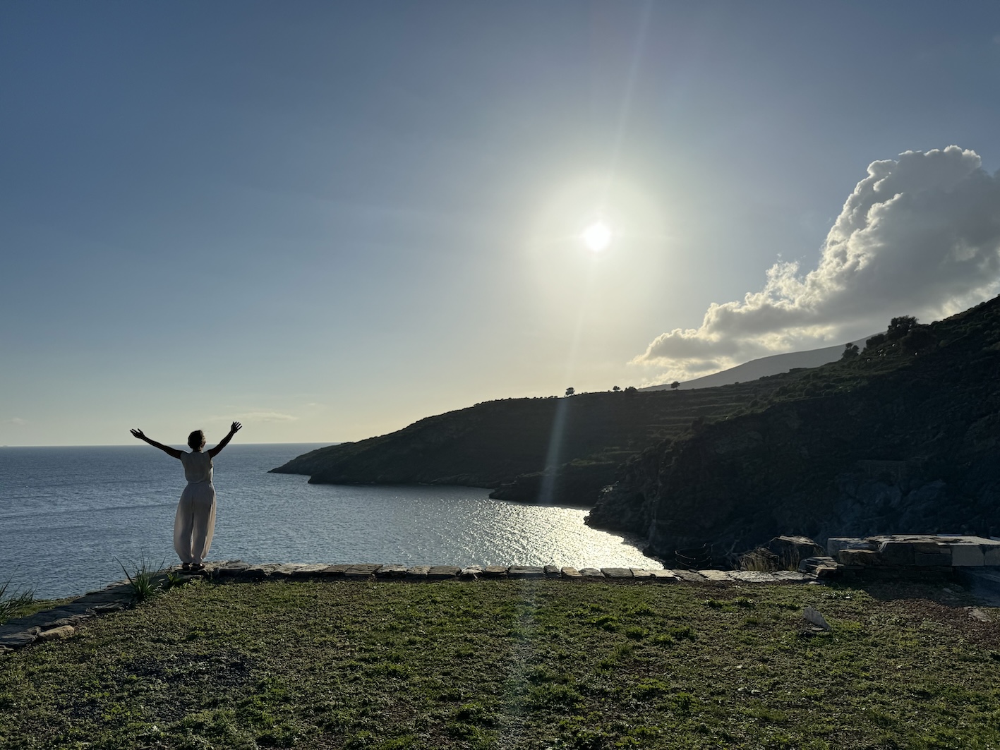 The Happiness Retreat - Sunset over Delphi