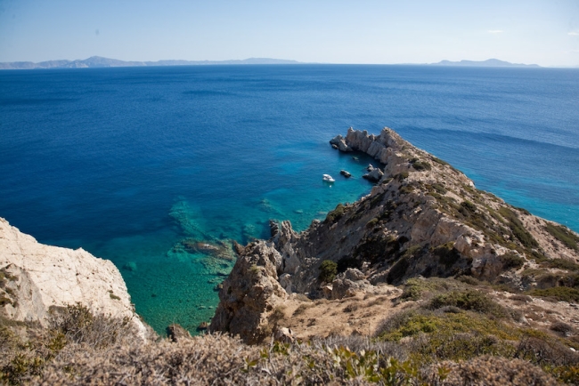 Donousa island blue waters 